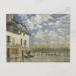 Alfred Sisley - Boat in de overstroming bij Port M Briefkaart