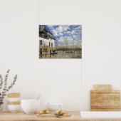 Alfred Sisley Boat in de overstromingen in Port Ma Poster (Keuken)