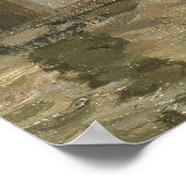 Alfred Sisley Boat in de overstromingen in Port Ma Poster (Hoek)