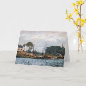 Alfred Sisley - Boats bij de sluis van Bougival Kaart (Gele Bloem)