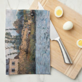 Alfred Sisley - Boats bij de sluis van Bougival Theedoek (Quarter Fold)