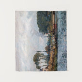 Alfred Sisley - Boats bij de sluis van Bougival Wandkleed (Voorkant)