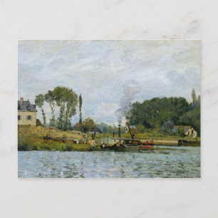 Alfred Sisley   Boten aan het slot te Bougival Briefkaart