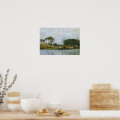 Alfred Sisley | Boten aan het slot te Bougival Poster (Keuken)