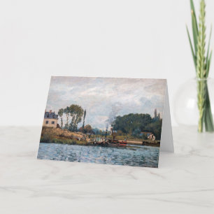 Alfred Sisley - Boten bij de sluis bij Bougival Kaart