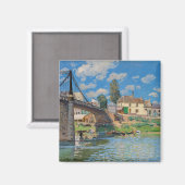 Alfred Sisley - Brug bij Villeneuve-la-Garenne Magneet (Voorkant / Achterkant)