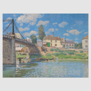 Alfred Sisley - Brug bij Villeneuve-la-Garenne Tissuepapier