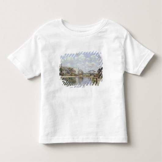 Alfred Sisley | Canal Saint-Martin, Parijs Kinder Shirts (Voorkant)