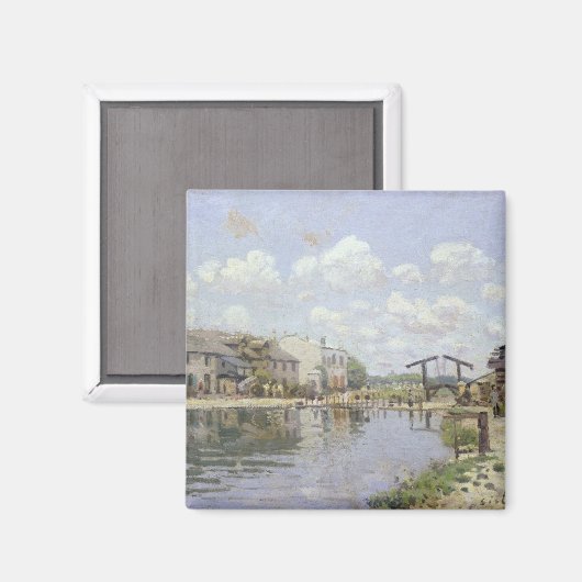 Alfred Sisley | Canal Saint-Martin, Parijs Magneet (Voorkant / Achterkant)