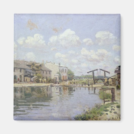 Alfred Sisley | Canal Saint-Martin, Parijs Magneet (Voorkant)