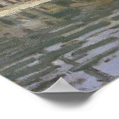 Alfred Sisley | Canal Saint-Martin, Parijs Poster (Hoek)