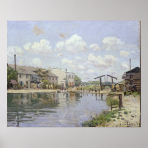 Alfred Sisley Canal Saint-Martin, Parijs Poster