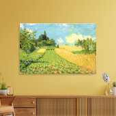 Alfred Sisley | Cornfield Canvas Afdruk (Insitu (Woonkamer))