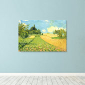 Alfred Sisley | Cornfield Canvas Afdruk (Insitu (Houten vloer))