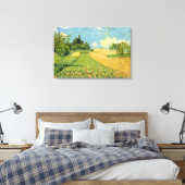 Alfred Sisley | Cornfield Canvas Afdruk (Insitu (Slaapkamer))