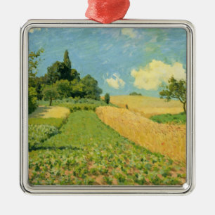 Alfred Sisley Cornfield Metalen Ornament