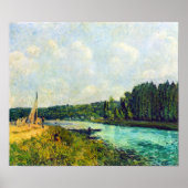 Alfred Sisley - De banken van de Oise Poster (Voorkant)