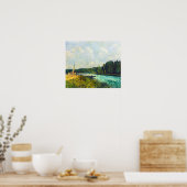 Alfred Sisley - De banken van de Oise Poster (Keuken)