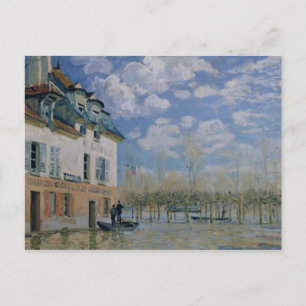 Alfred Sisley De boot in de overstroming, Port-M Briefkaart