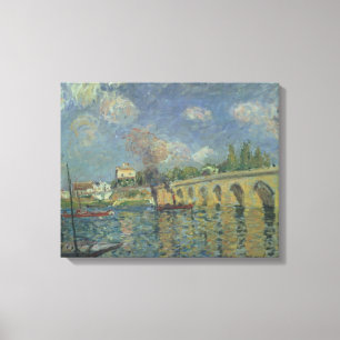 Alfred Sisley   De brug Canvas Afdruk