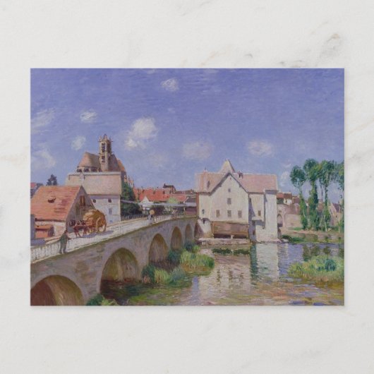 Alfred Sisley | De brug in Moret Briefkaart (Voorkant)