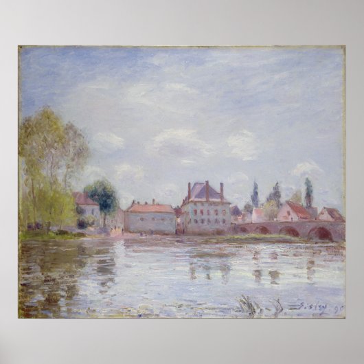 Alfred Sisley | De brug in Moret-sur-Loing Poster (Voorkant)