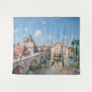 Alfred Sisley - De brug van Moret Wandkleed