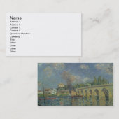 Alfred Sisley | De brug Visitekaartje (Voorkant / Achterkant)