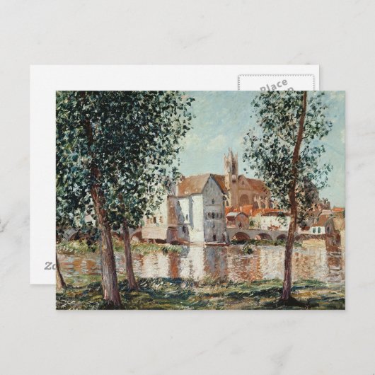 Alfred Sisley | De Loing te Moret Briefkaart (Voorkant / Achterkant)