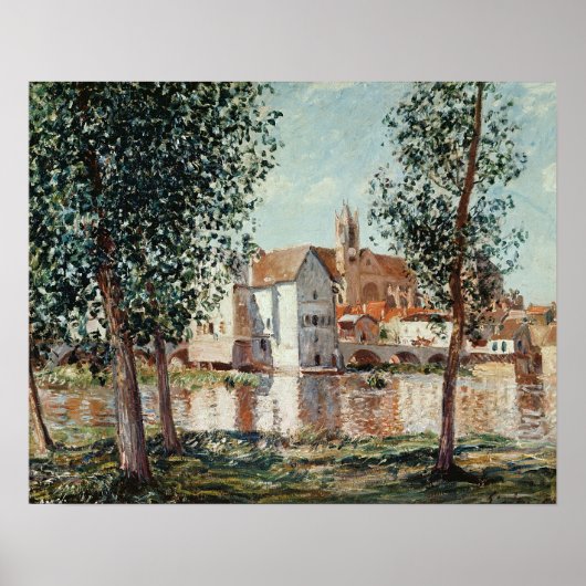 Alfred Sisley | De Loing te Moret Poster (Voorkant)