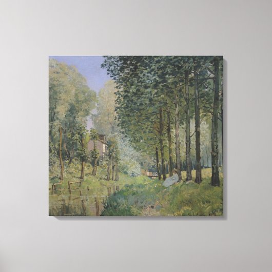 Alfred Sisley | De rest van de stroom Canvas Afdruk (Voorkant)