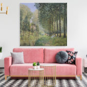 Alfred Sisley | De rest van de stroom Canvas Afdruk (Insitu (Woonkamer))