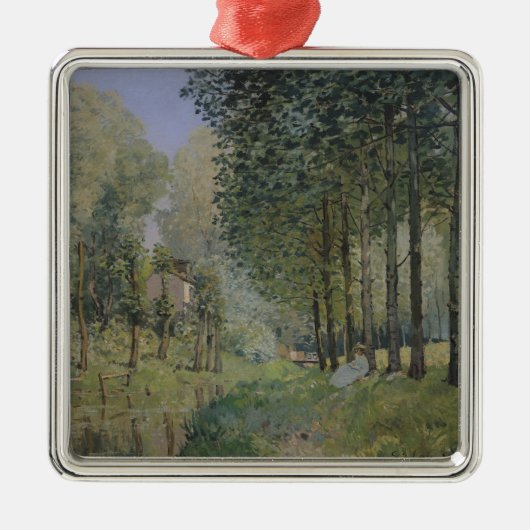 Alfred Sisley | De rest van de stroom Metalen Ornament (Voorkant)