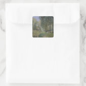 Alfred Sisley | De rest van de stroom Vierkante Sticker (Tas)