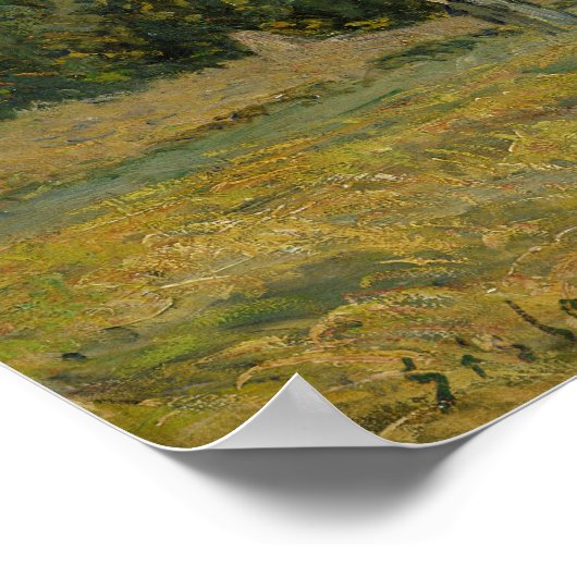 Alfred Sisley | De Seine in Billancourt Poster (Hoek)