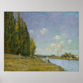 Alfred Sisley | De Seine in Billancourt Poster (Voorkant)