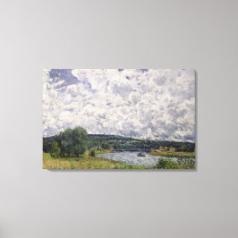 Alfred Sisley | De Seine in Suresnes Canvas Afdruk