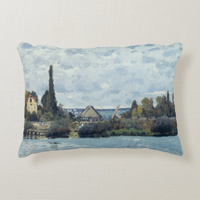 Alfred Sisley | De Seine te Bougival Accent Kussen (Voorkant)