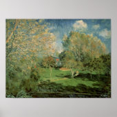 Alfred Sisley | De tuin van de familie Hoschede Poster (Voorkant)