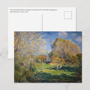 Alfred Sisley - De tuin van Hoschede, Montgeron Briefkaart