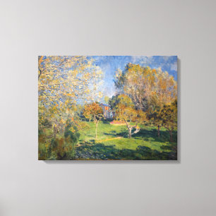 Alfred Sisley - De tuin van Hoschede, Montgeron Canvas Afdruk