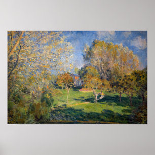 Alfred Sisley - De tuin van Hoschede, Montgeron Poster