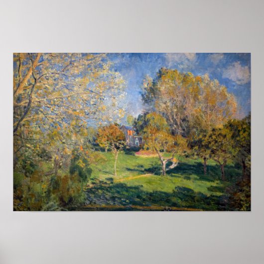 Alfred Sisley - De tuin van Hoschede, Montgeron Poster (Voorkant)