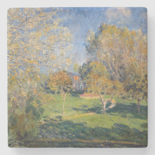 Alfred Sisley - De tuin van Hoschede, Montgeron Stenen Onderzetter
