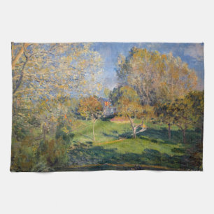 Alfred Sisley - De tuin van Hoschede, Montgeron Theedoek
