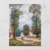 Alfred Sisley - De weg naar Versailles Briefkaart (Voorkant)