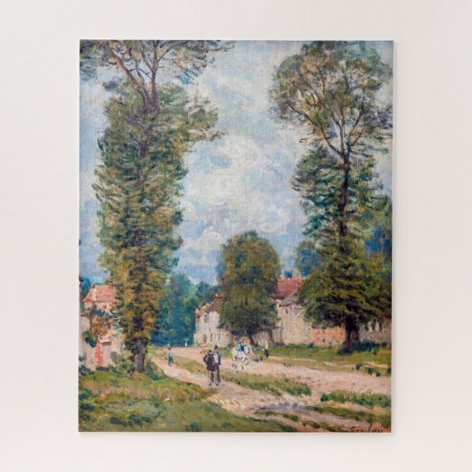 Alfred Sisley - De weg naar Versailles Legpuzzel (Verticaal)