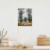 Alfred Sisley - De weg naar Versailles Poster (Keuken)