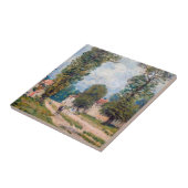 Alfred Sisley - De weg naar Versailles Tegeltje (Zijkant)