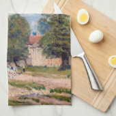 Alfred Sisley - De weg naar Versailles Theedoek (Quarter Fold)